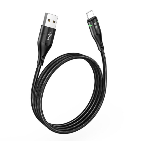 Cable USB to Lightning “U93 Shadow” charging data sync Սև