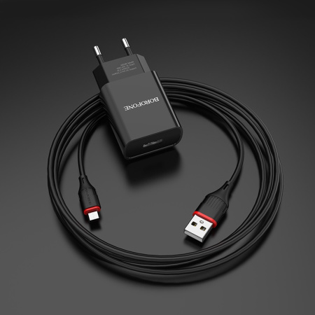 BOROFONE BA20A Sharp, set with USB-C cable, output current 2.1A