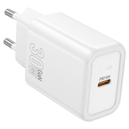 White wall charger “N62 Gentle” PD30W with single Type-C port
