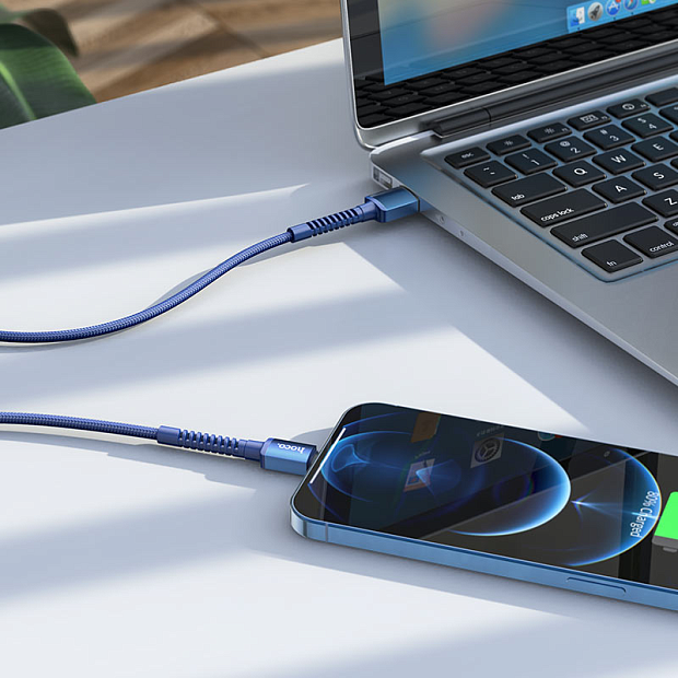 Cable USB to Lightning “X71 Especial” charging data sync (Blue)