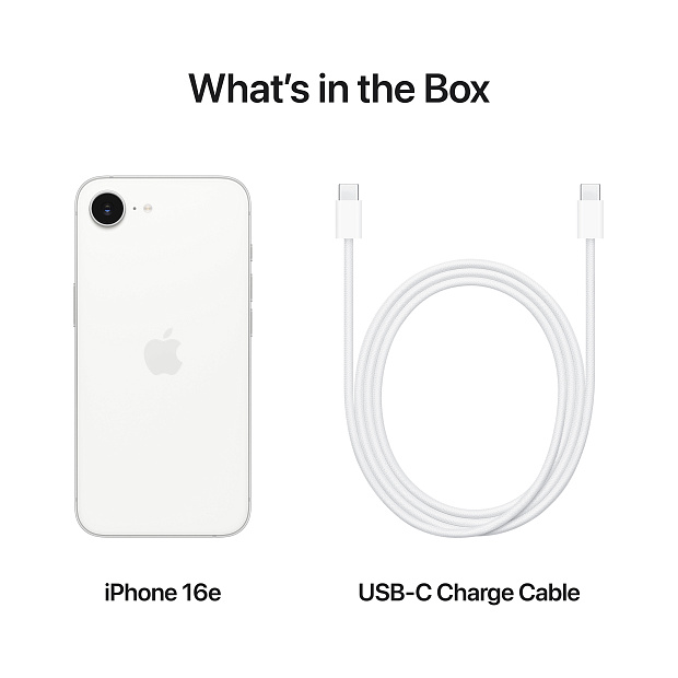 iPhone 16e 256GB White MD1W4HX/A