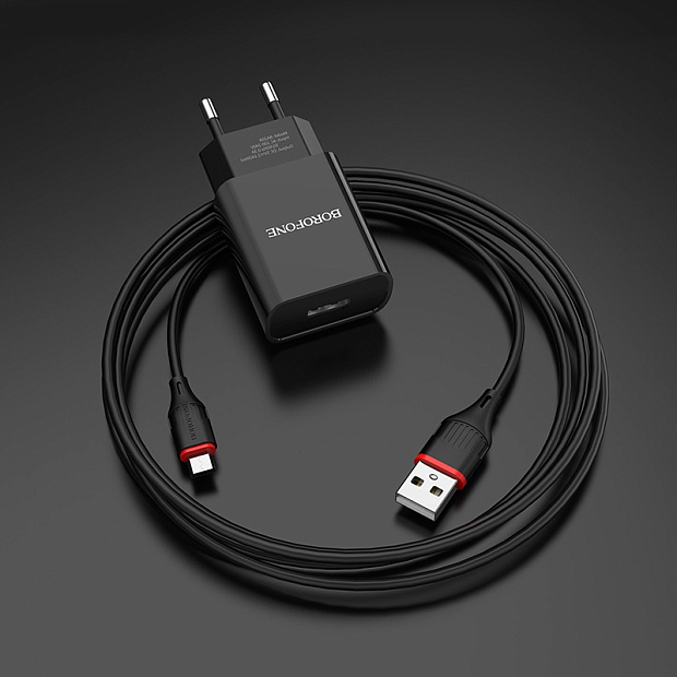 BOROFONE BA20A Sharp, set with USB-C cable, output current 2.1A