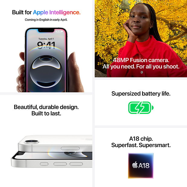 iPhone 16e 512GB White MD274HX/A